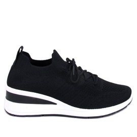 Leakes Crne tenisice na wedge crna