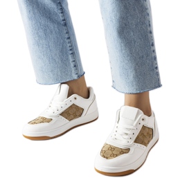 Inna Bijele tenisice ukrašene monogramom Isidor bijela