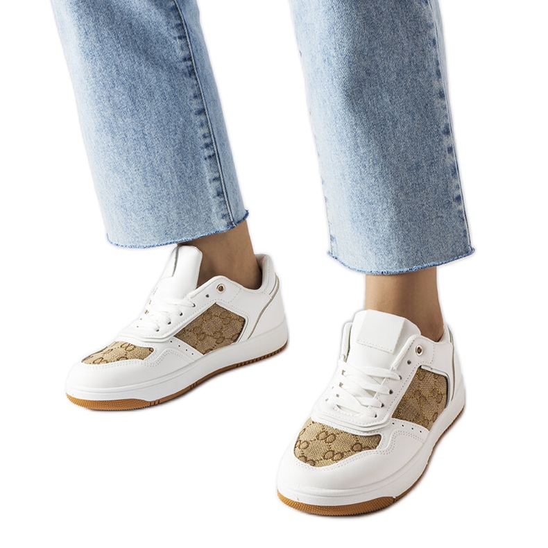 Inna Bijele tenisice ukrašene monogramom Isidor bijela