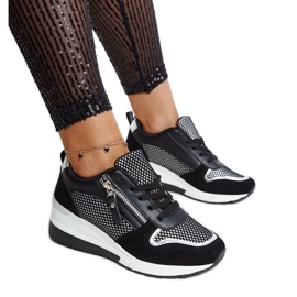 Inna Crne tenisice na wedge iz Fastello crna