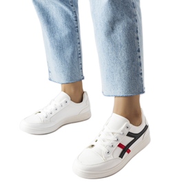 Bijele ravne tenisice iz Bonafousa bijela