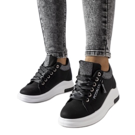 Inna Crne tenisice na klin iz Birminghama crna