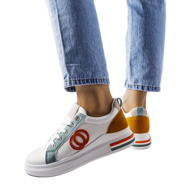 Inna Bijele tenisice sa šarenim umetcima iz Passaica bijela