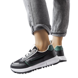 Inna Crne tenisice sa zelenim naglaskom Tod crna