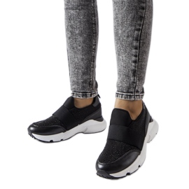 Crne tenisice sa kamenčićima iz Algisa crno