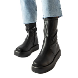 Valpantena crne čizme s platformom crna