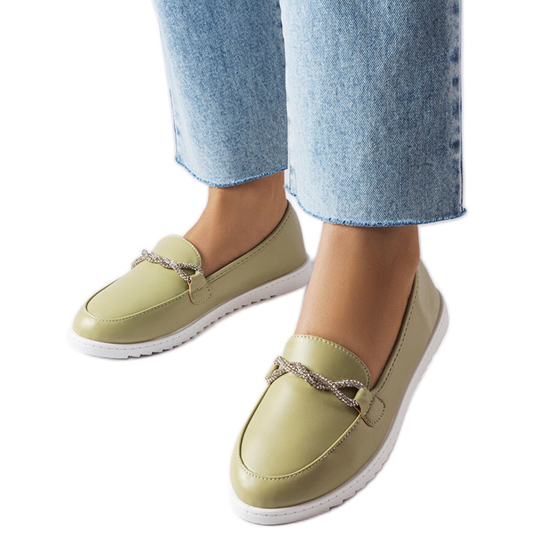 Zelene natikače s kamenčićima iz Paole zelena