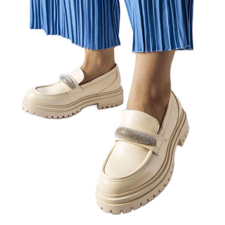 Bež mokasine sa kamenčićima iz Hartforda