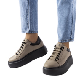 Bež brogovi LS5379 Taupe