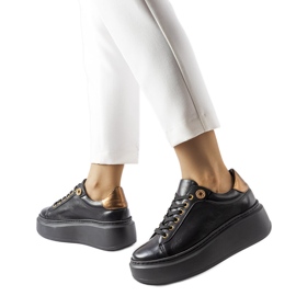 Bež brogovi LS5379 Taupe crna