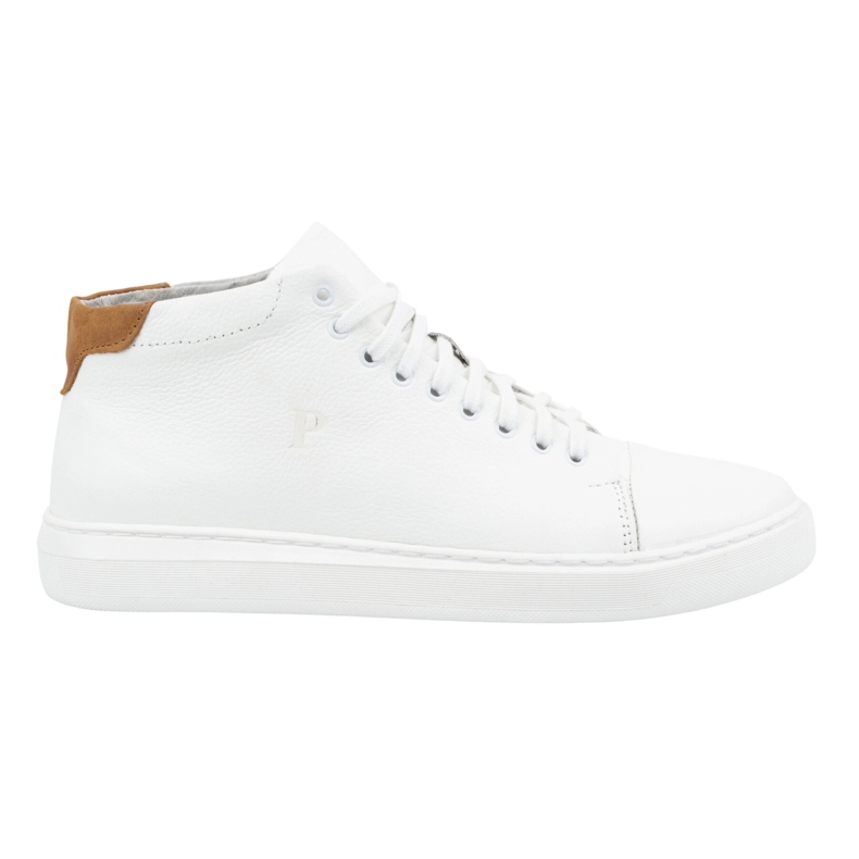 Polbut Muške kožne cipele 2110sw bijele sa smeđom bijela