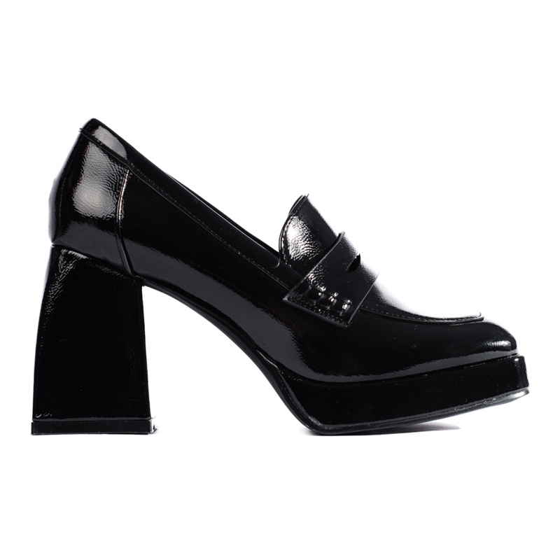 Lakirane crne cipele s visokom petom iz Sheloveta crno