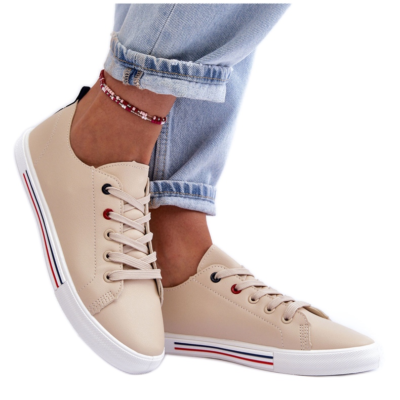 PE1 Ženska kožna sportska obuća bež Mosaia