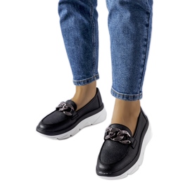 Crne natikače s lancem Vinceza crna