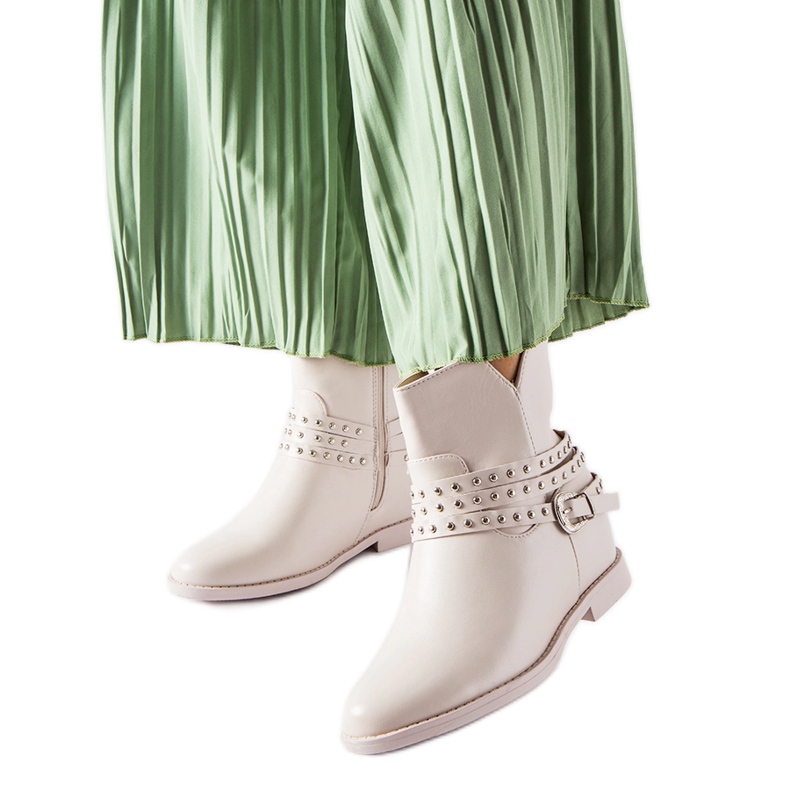 Bež gležnjače s klinom pokrivenim Anchorageom