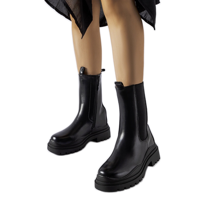 Crne masivne gležnjače Delebio crno