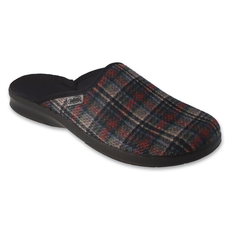 Befado muške papuče pu 548M037 šareni karirani raznobojna