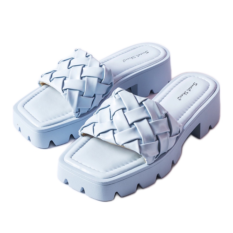 Plave japanke s Lora traktorskim potplatom plava