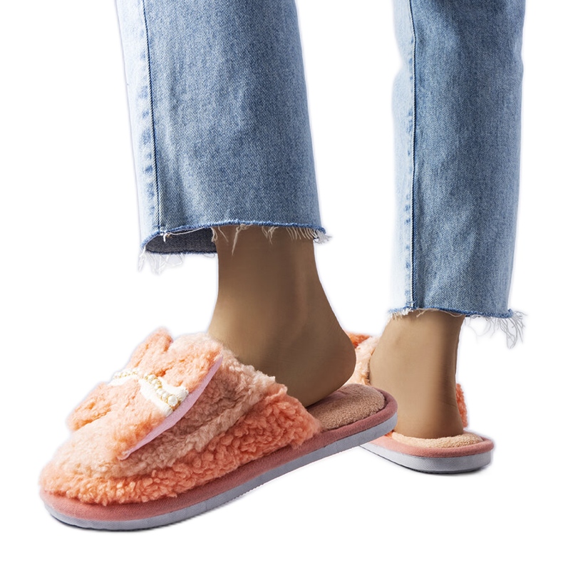 Narančaste papuče s mašnom