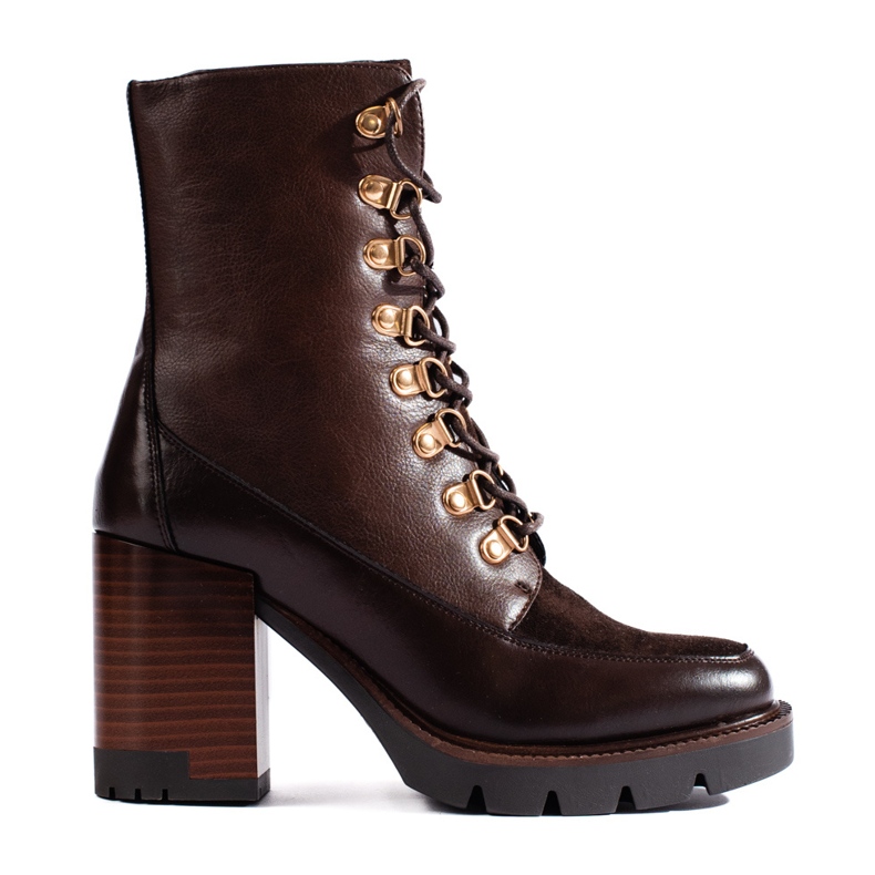 Smeđe gležnjače na vezanje Vinceza smeđa