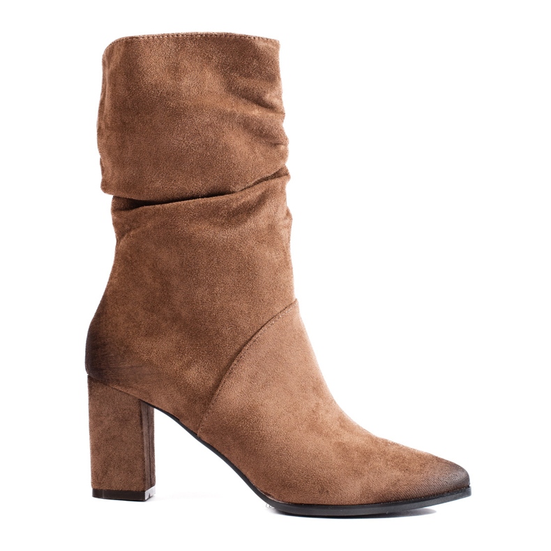 Vinceza Elegantne gležnjače bež boje od brušene kože iz Vinceze