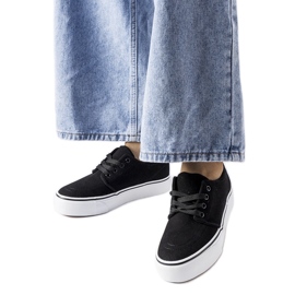 Crne Abboud tenisice od eko antilop kože crna