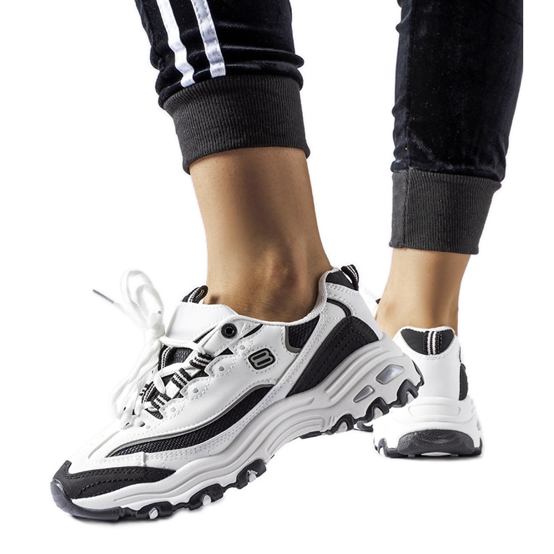 Bijelo-crne sportske tenisice marke Kouri bijela