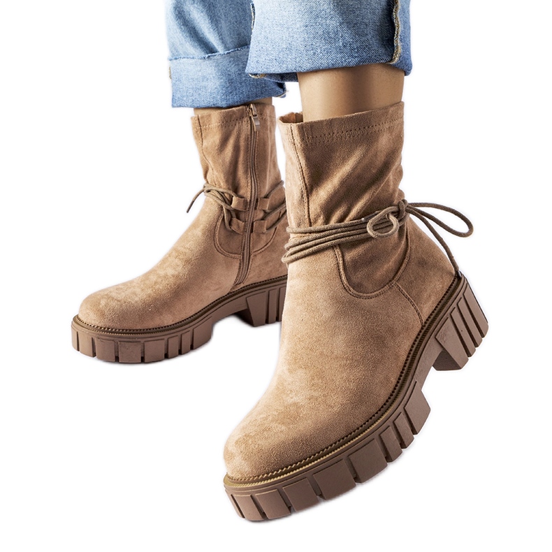 Bež gležnjače s Averardo vezicama