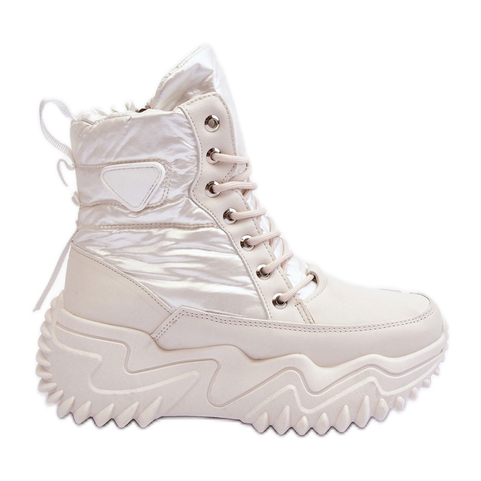 Izolirane čizme na masivnoj platformi, svijetlo bež Lanleh