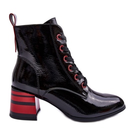 Lakirane čizme na visoku petu S.Barski MR870-49 crne crna