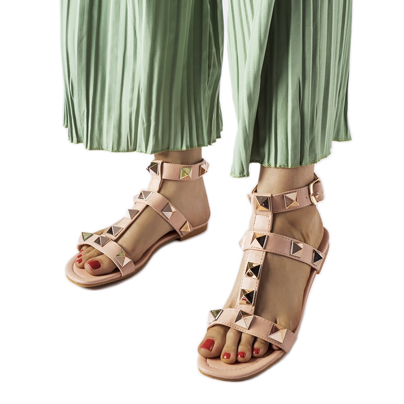 Inna Ružičaste sandale s Ignazio nitnama ružičasta