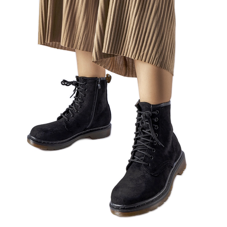 Alfredove crne radnice od eko antilopa crno