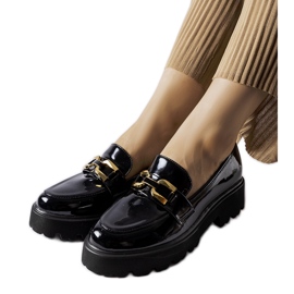 Inna Crne lakirane glinene cipele crna