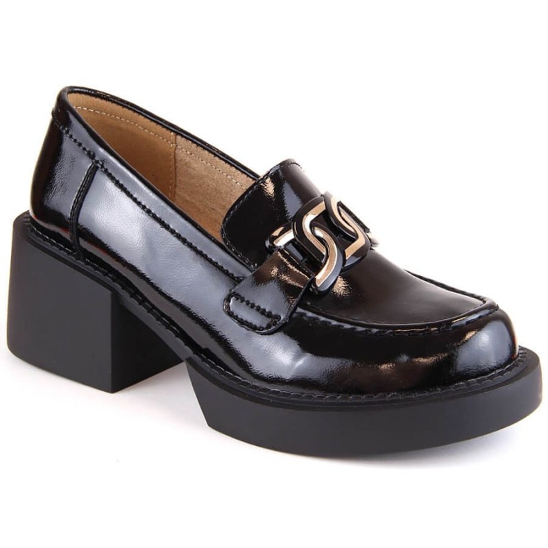 Filippo W PAW466 crne kožne natikače na visoku petu crno