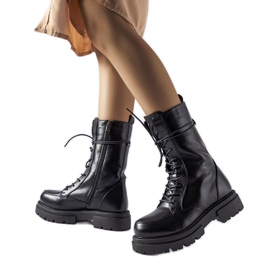 Crne Juin čizme s izolacijom crna