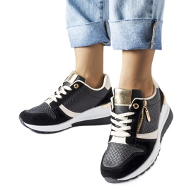 Crne Ashland tenisice na wedge crno