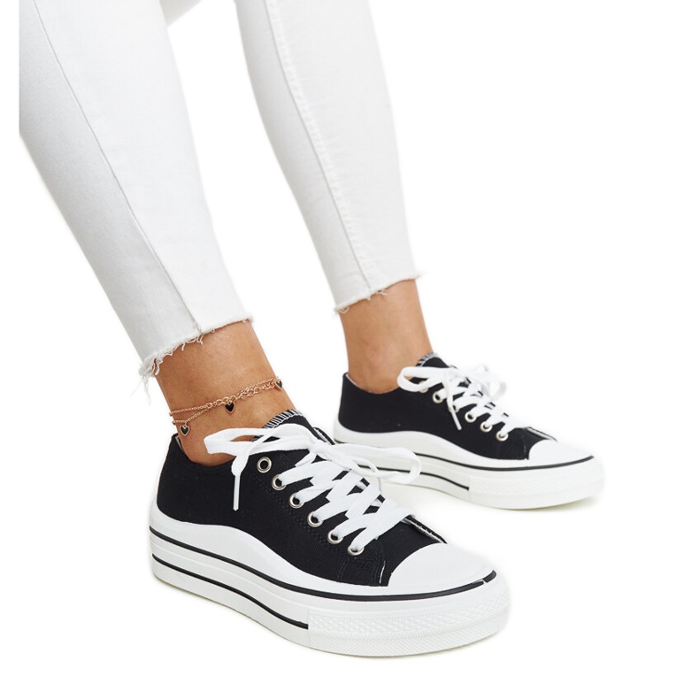 Dima crne tenisice s debelim potplatom crno