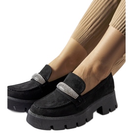 Crne mokasine s masivnim Macario potplatom crna