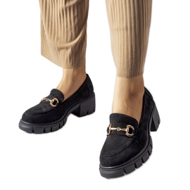 Crne cipele Irmina na visoku petu crno