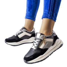 Bijelo-crne Cecchi tenisice crno