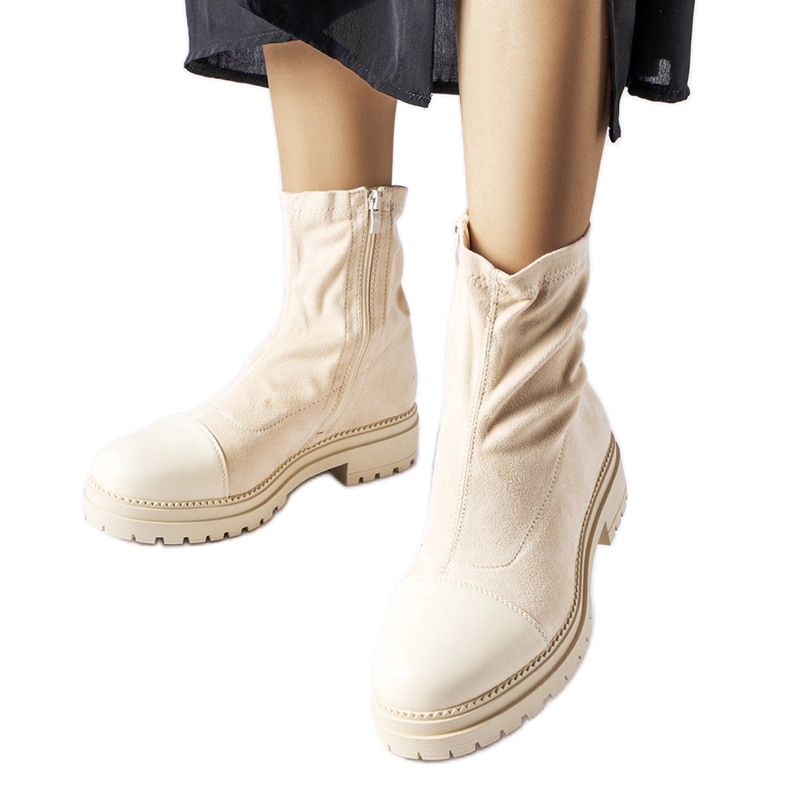 Bež čizme od eko antilopa iz Cigliana