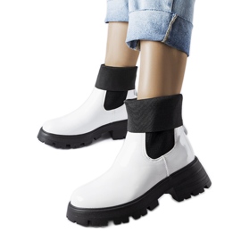 Breolungi bijele radne čizme natikače bijela