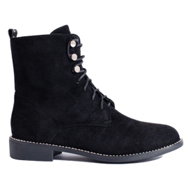 Shelovet ženska radna odjeća od crne antilop kože crna