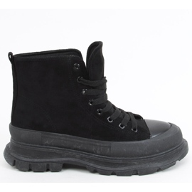 Yara crne ženske tenisice do gležnjeva crna