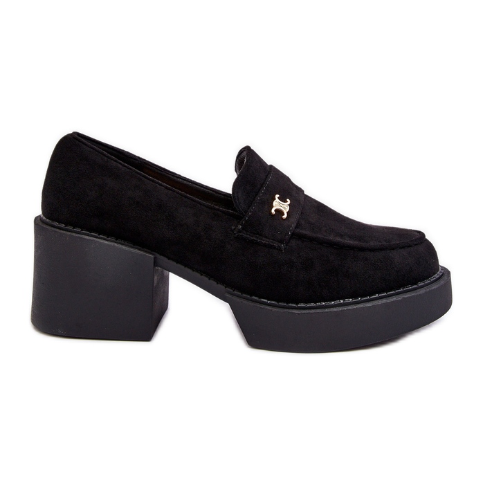 PS1 Ženske crne Afnira cipele s visokom petom od brušene kože crno