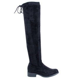 Meyers crne antilop čizme preko koljena crna