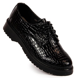 Ženske lakirane oksfordice, crne, T.Sokolski J23-324 crno