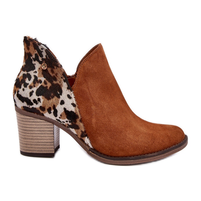 Ženske kožne gležnjače Maciejka smeđe 04492-98 smeđa