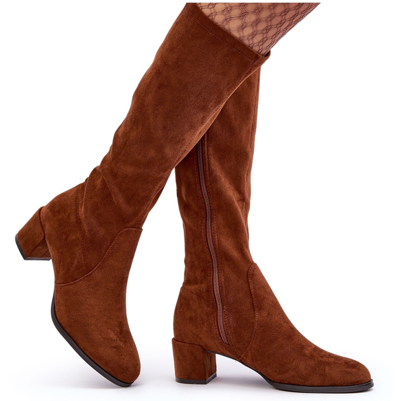 Sergio Leone Klasične Harpen smeđe čizme od brušene kože smeđa