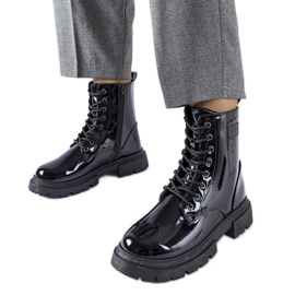 Inna Crne, izolirane, lakirane Mestervi čizme crna